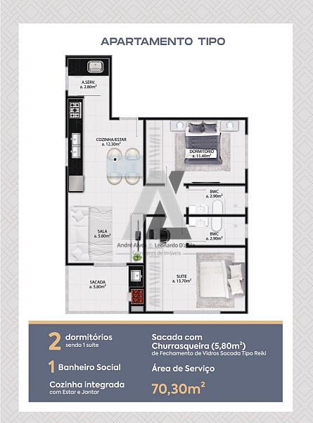 Apartamento Duplex no bairro Tabuleiro — foto 2