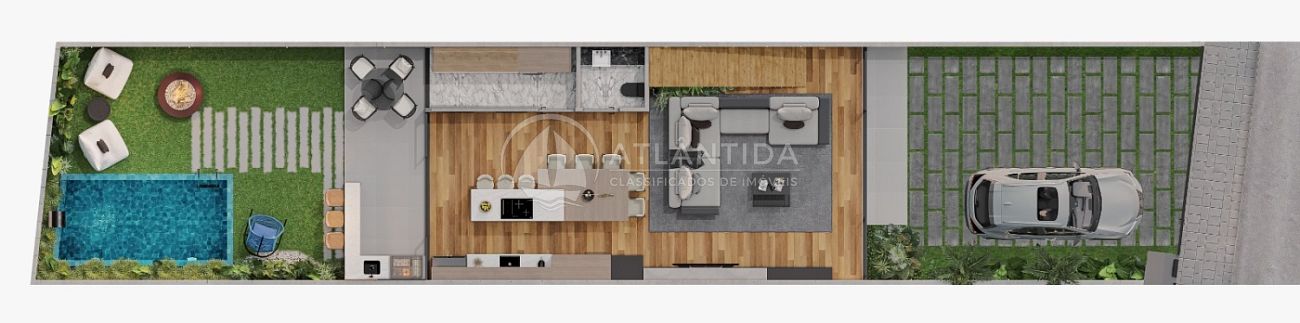 Sobrado 03 suítes alto padrão - Rio Pequeno - Camboriú