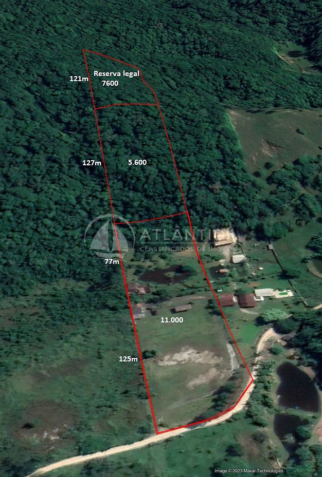 Chácara escriturada 24.000 m² - Rio do Meio - Itajaí