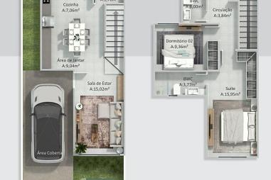 SOBRADO - NOVO - EXCELENTE PADRÃO DE ACABAMENTO.