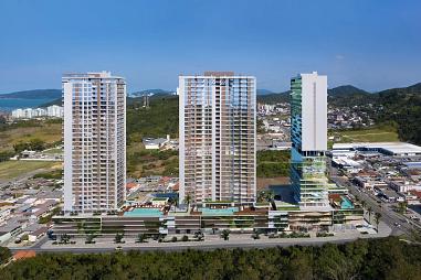 Apartamento com 3 quartos à venda, 110m², 1 banheiro, 2 garagens - Praia Brava - Itajaí