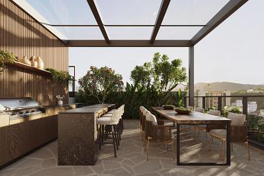 Apartamento a apenas 50 metros da Av. Brasil e a 280 metros do mar;