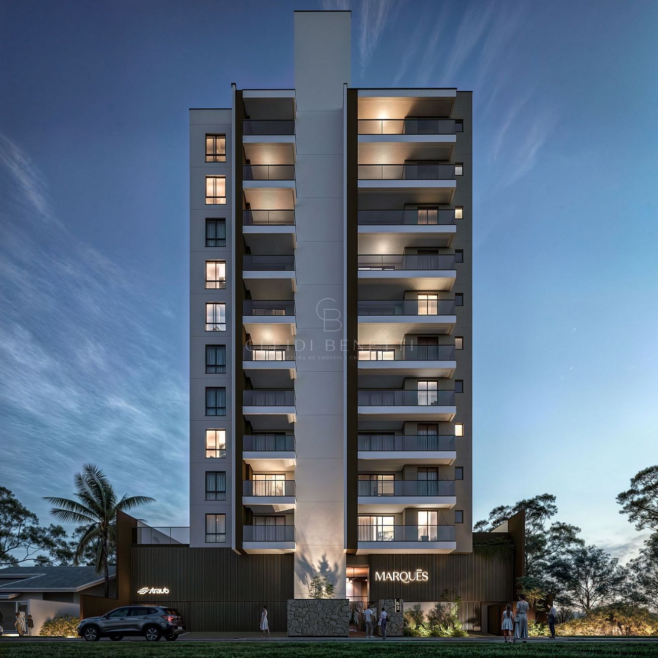 Apartamento no Marquês Residence com 2 suítes no Centro - Navegantes