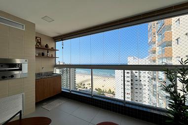 Apartamento com 1 quarto à venda, 55m², 2 banheiros, 1 garagem - Aviação - Praia Grande