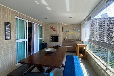 Apartamento com 3 quartos à venda, 143m², 4 banheiros, 2 garagens - Caiçara - Praia Grande