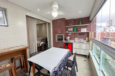 Apartamento com 2 quartos à venda, 82m², 3 banheiros, 1 garagem - Canto do Forte - Praia Grande