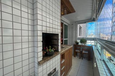 Apartamento com 3 quartos à venda, 114m², 2 banheiros, 2 garagens - Guilhermina - Praia Grande