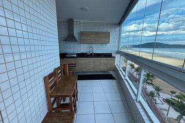 Apartamento com 3 quartos à venda, 127m², 2 banheiros, 2 garagens - Guilhermina - Praia Grande