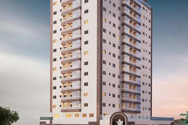 Apartamento com 2 quartos à venda, 66m², 2 banheiros, 2 garagens - Guilhermina - Praia Grande