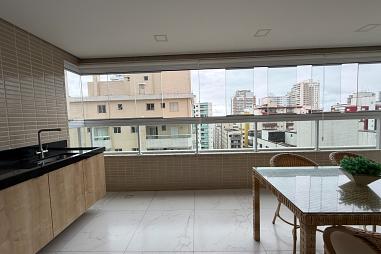 Apartamento com 3 quartos à venda, 124m², 3 banheiros, 2 garagens - Canto do Forte - Praia Grande