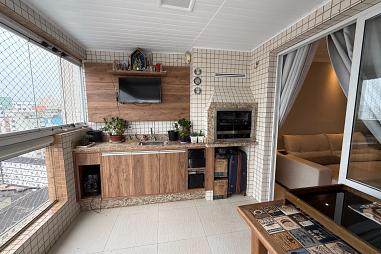 Apartamento com 2 quartos à venda, 93m², 3 banheiros, 2 garagens - Boqueirão - Praia Grande