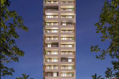 APARTAMENTO EM CONSTRUÇÃO, À 650 METROS DO MAR E LAZER COMPLETO