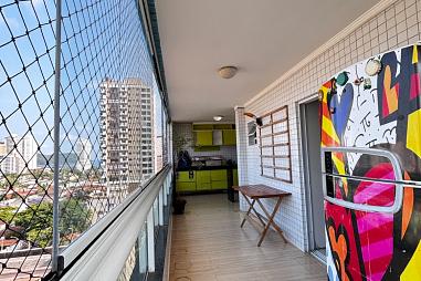 EXCELENTE APARTAMENTO, À 600M DO MAR E LAZER COMPLETO