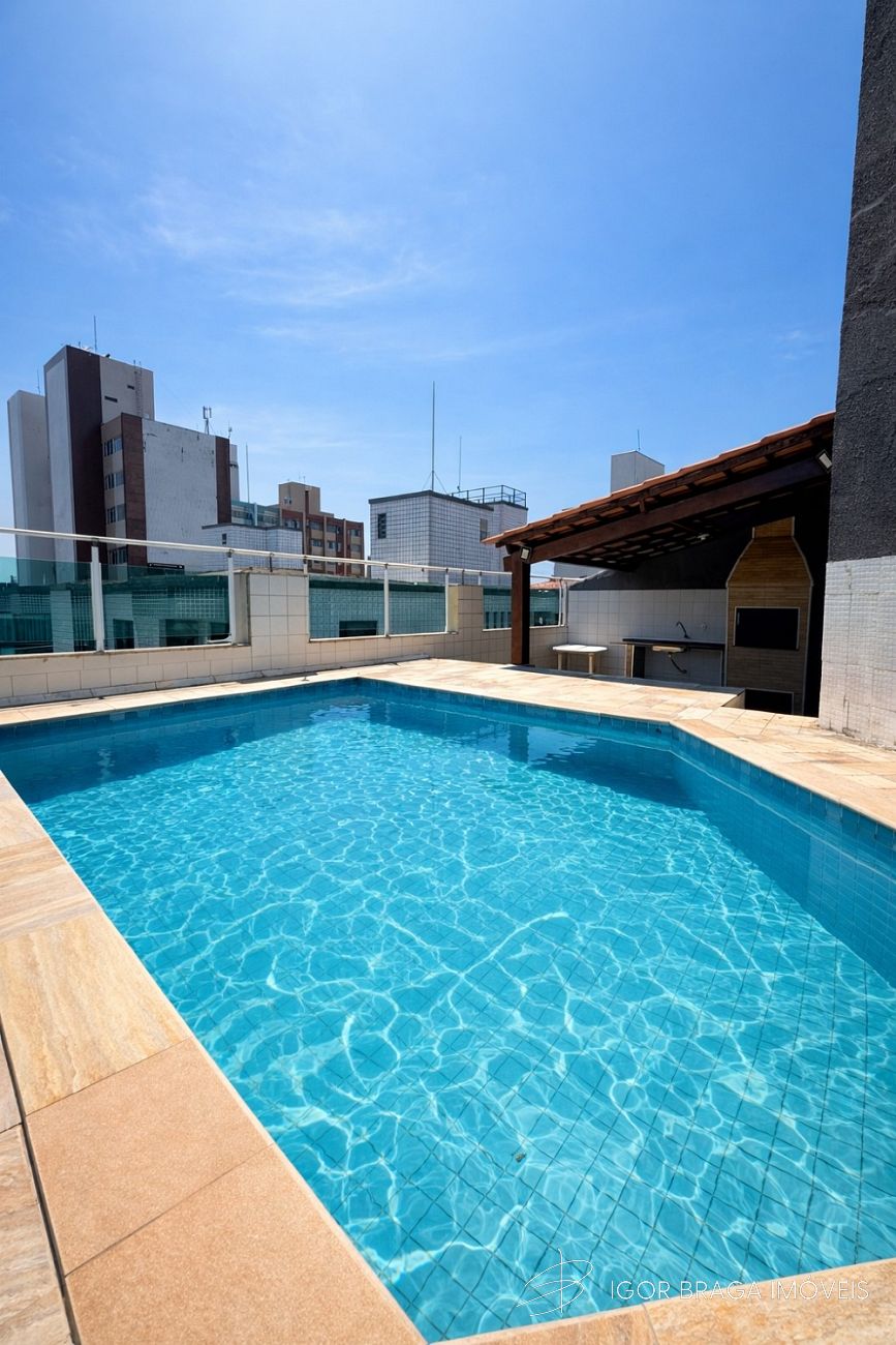 EXCELENTE COBERTURA, À 98M DO MAR E LAZER COMPLETO