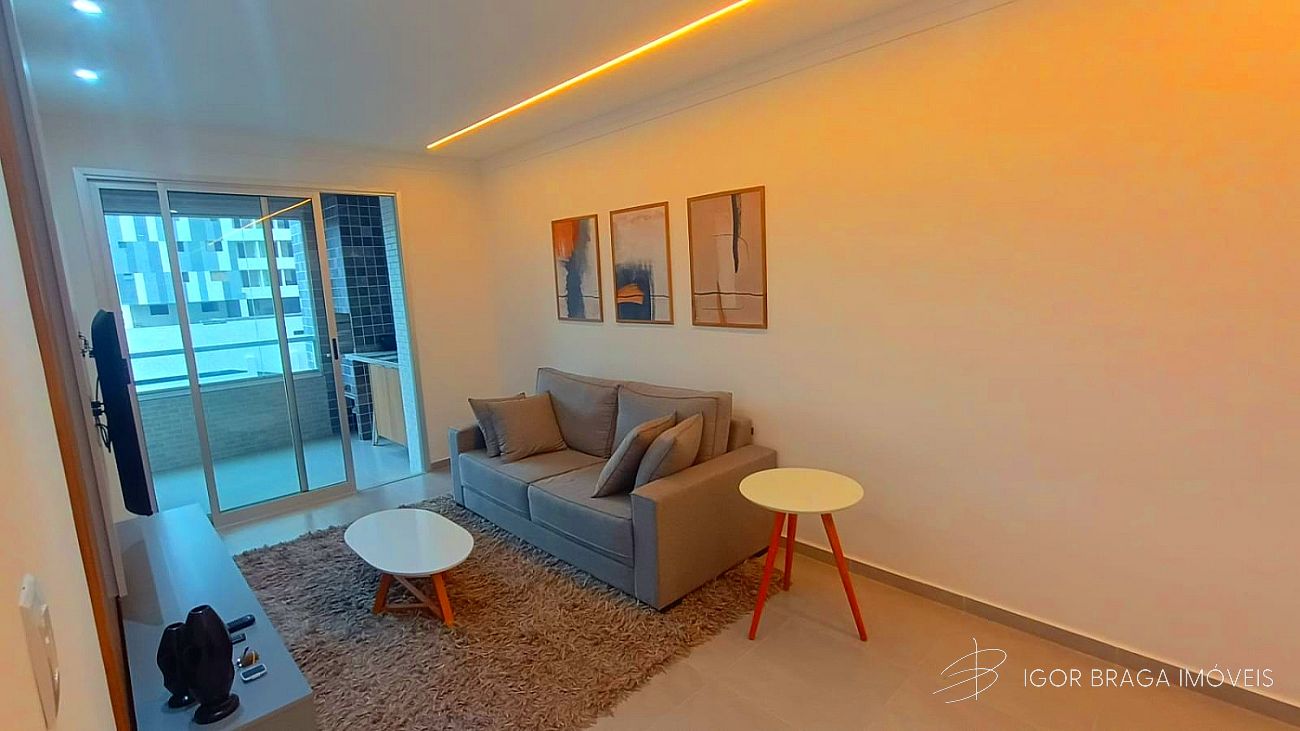 EXCELENTE APARTAMENTO, À 550M DO MAR E LAZER COMPLETO