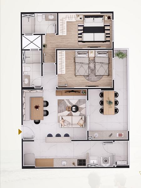 EXCELENTE LANÇAMENTO, À 10M DO MAR E LAZER COMPLETO — foto 3