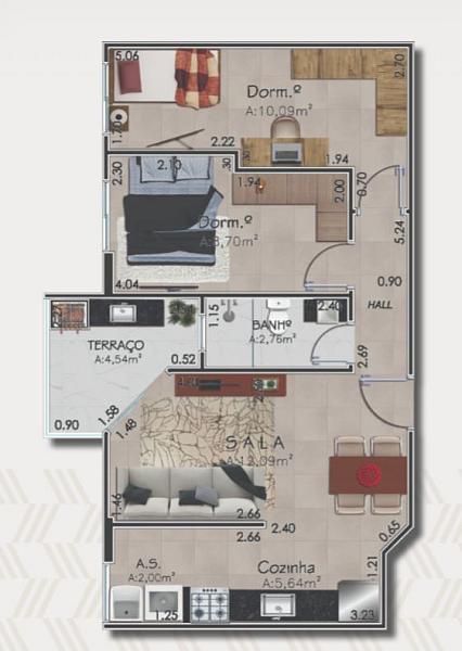 BELÍSSIMO APARTAMENTO, À 200M DO MAR E LAZER COMPLETO — foto 2