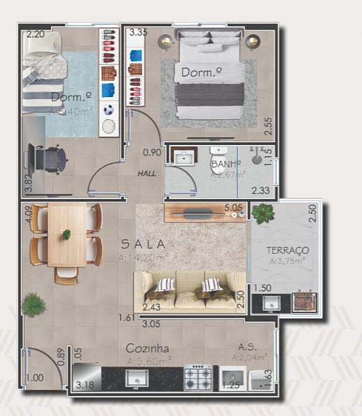 BELÍSSIMO APARTAMENTO, À 200M DO MAR E LAZER COMPLETO — foto 2