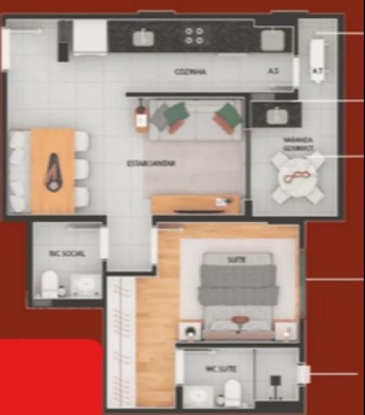 BELÍSSIMO APARTAMENTO, À 600M DO MAR E LAZER COMPLETO — foto 3