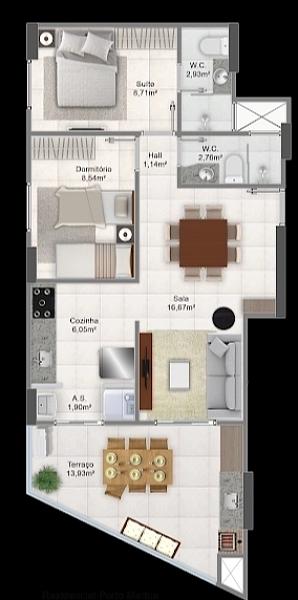 BELISSÍMO APARTAMENTO, À 10M DO MAR E LAZER COMPLETO — foto 3