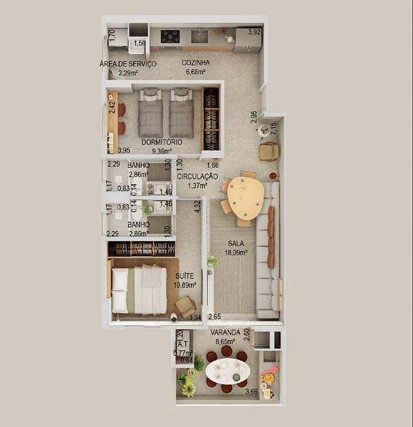 BELÍSSIMO LANÇAMENTO, FINO ACABAMENTO E LAZER COMPLETO — foto 3