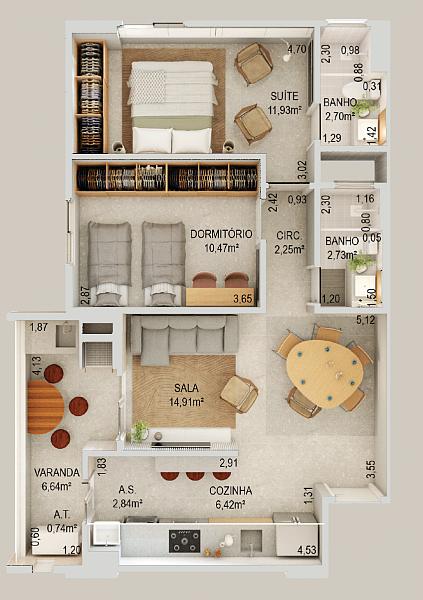 BELÍSSIMO LANÇAMENTO, FINO ACABAMENTO E LAZER COMPLETO — foto 2