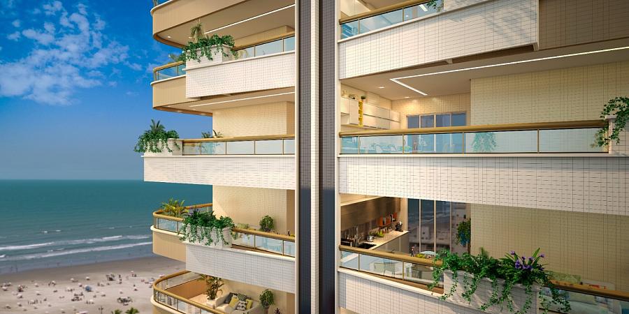 BELÍSSIMO APARTAMENTO, À 100M DO MAR E LAZER COMPLETO — foto 2