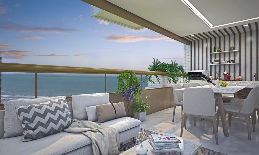 BELÍSSIMO APARTAMENTO, À 100M DO MAR E LAZER COMPLETO — foto 3