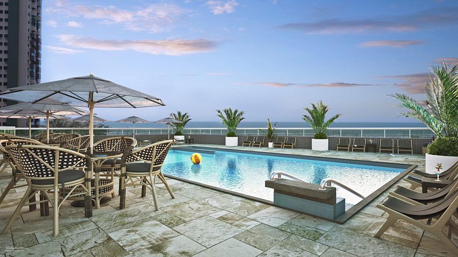 BELÍSSIMO APARTAMENTO, À 80M DO MAR E LAZER COMPLETO — foto 18