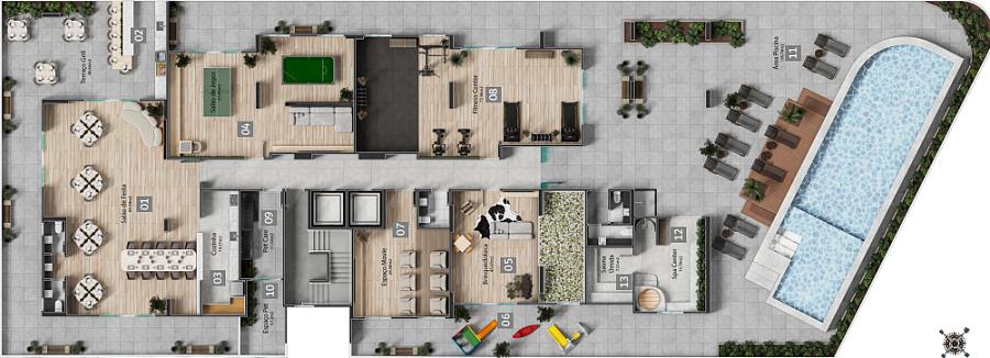 BELÍSSIMO APARTAMENTO, ACABAMENTO FINO E LAZER COMPLETO — foto 16