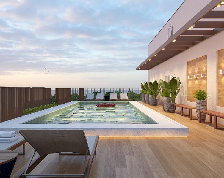 BELÍSSIMO APARTAMENTO, À 300M DO MAR E LAZER COMPLETO — foto 8