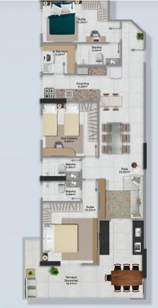 BELISSÍMO APARTAMENTO, FINO ACABAMENTO E LAZER COMPLETO — foto 2