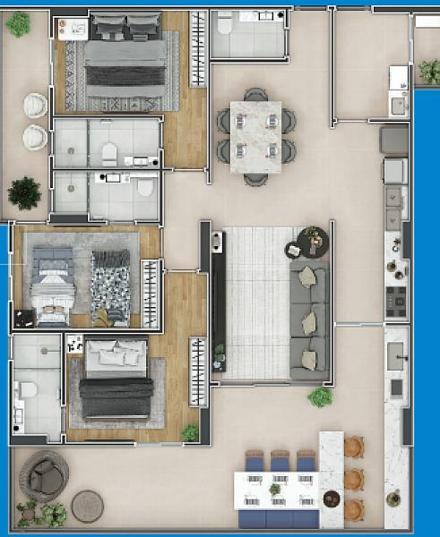 BELISSÍMO LANÇAMENTO, FINO ACABAMENTO E LAZER COMPLETO — foto 3