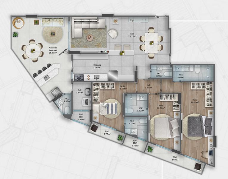 BELISSIMO APARTAMENTO, À 150M DO MAR E LAZER COMPLETO — foto 3