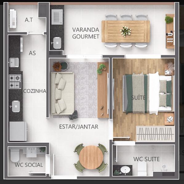 BELÍSSIMO APARTAMENTO, À 300M DO MAR E LAZER COMPLETO — foto 3