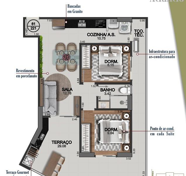 EXCELENTE LANÇAMENTO, FINO ACABAMENTO E LAZER COMPLETO — foto 2