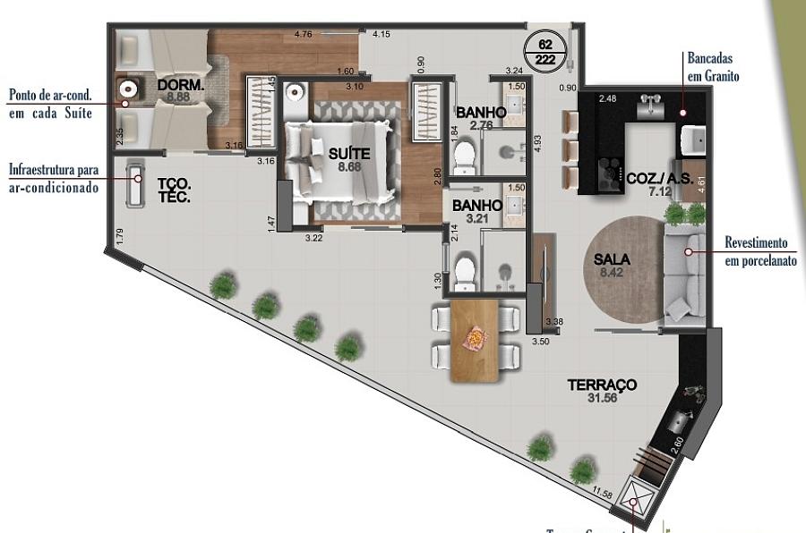 EXCELENTE LANÇAMENTO, FINO ACABAMENTO E LAZER COMPLETO — foto 2