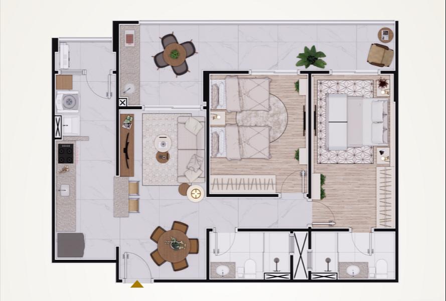 EXCELENTE LANÇAMENTO, À 10M DO MAR E LAZER COMPLETO — foto 3