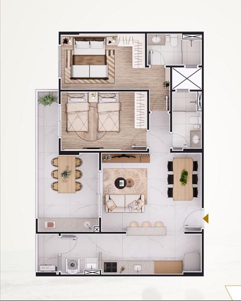 EXCELENTE LANÇAMENTO, À 10M DO MAR E LAZER COMPLETO — foto 3