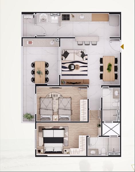 EXCELENTE LANÇAMENTO, À 10M DO MAR E LAZER COMPLETO — foto 3