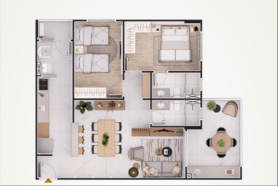 EXCELENTE LANÇAMENTO, À 10M DO MAR E LAZER COMPLETO — foto 3