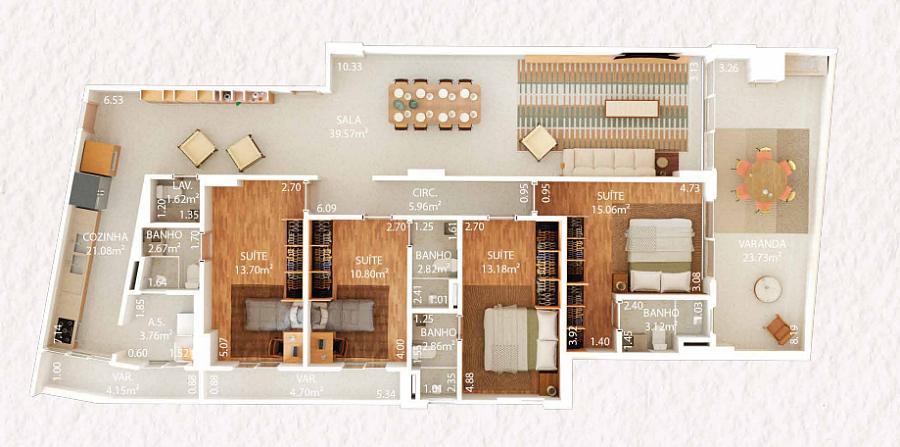 BELÍSSIMO APARTAMENTO, FINO ACABAMENTO E LAZER COMPLETO — foto 2