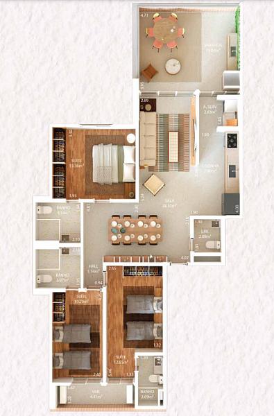 BELÍSSIMO APARTAMENTO, FINO ACABAMENTO E LAZER COMPLETO — foto 2