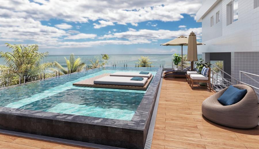 EXCELENTE COBERTURA DUPLEX, À 50m DO MAR E LAZER COMPLETO — foto 21