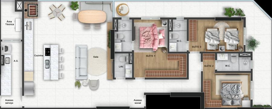 EXCELENTE EMPREENDIMENTO EM CONSTRUÇÃO, SOFISTICAÇÃO E LOCALIZAÇÃO PRIVILEGIADA A 50M DO MAR! — foto 2