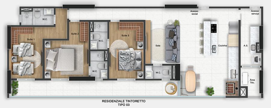 EXCELENTE EMPREENDIMENTO EM CONSTRUÇÃO, SOFISTICAÇÃO E LOCALIZAÇÃO PRIVILEGIADA A 50M DO MAR! — foto 2