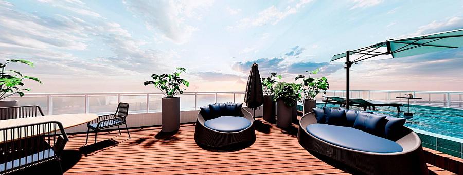 EXCELENTE EMPREENDIMENTO EM CONSTRUÇÃO, SOFISTICAÇÃO E LOCALIZAÇÃO PRIVILEGIADA A 50M DO MAR! — foto 9