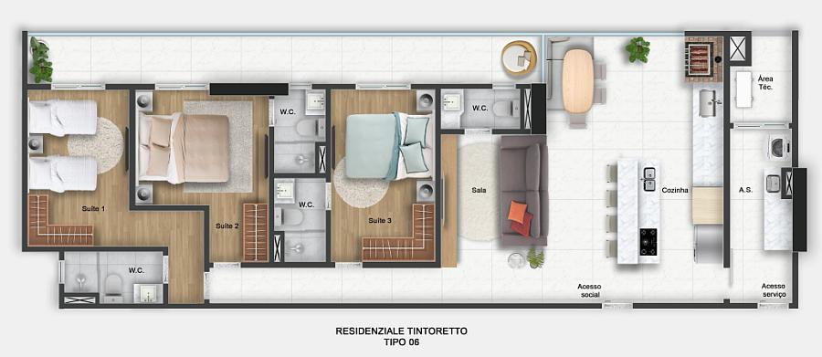 EXCELENTE EMPREENDIMENTO EM CONSTRUÇÃO, SOFISTICAÇÃO E LOCALIZAÇÃO PRIVILEGIADA A 50M DO MAR! — foto 2