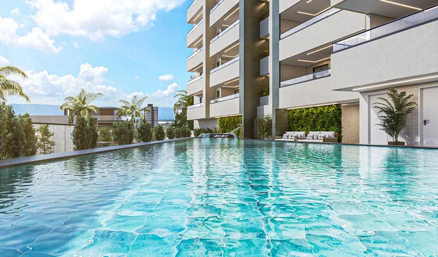 Apartamento com 2 quartos à venda, 82m², 3 banheiros, 1 garagem - Caiçara - Praia Grande — foto 2