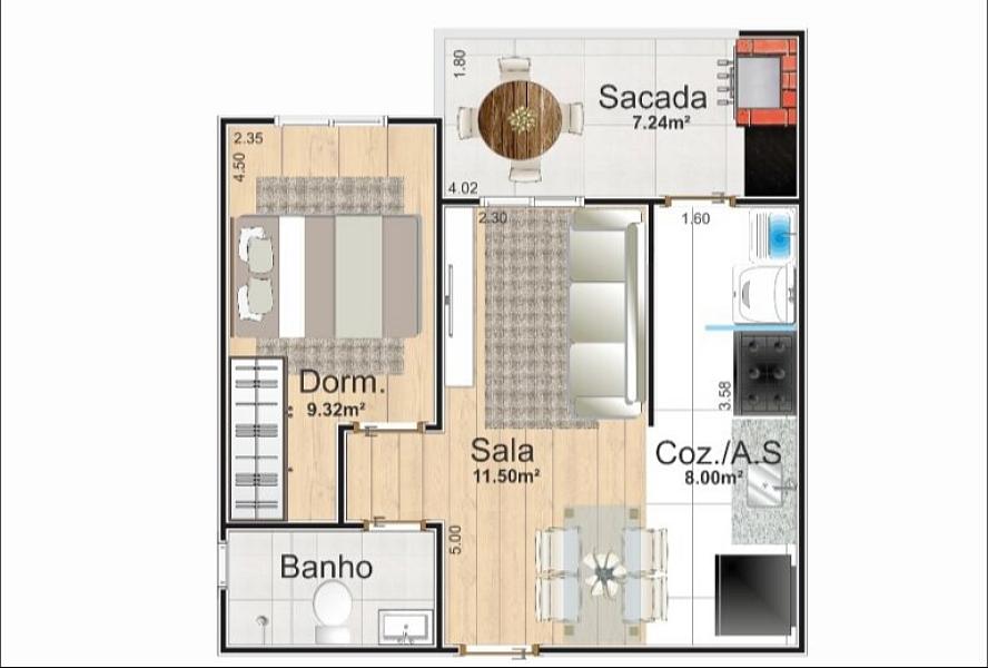 BELÍSSIMO APARTAMENTO, À 200M DO MAR E LAZER COMPLETO — foto 2